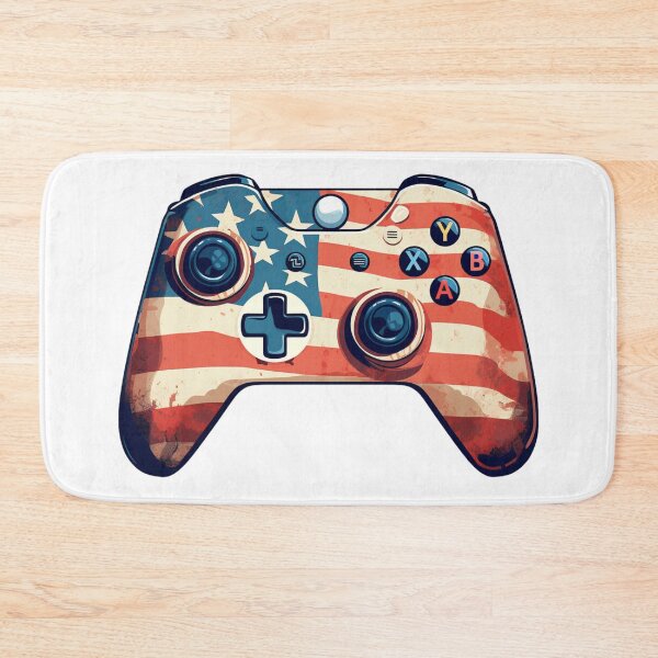Item preview, American Gaming Pad Sticker designed and sold by NicolasGlowArt.