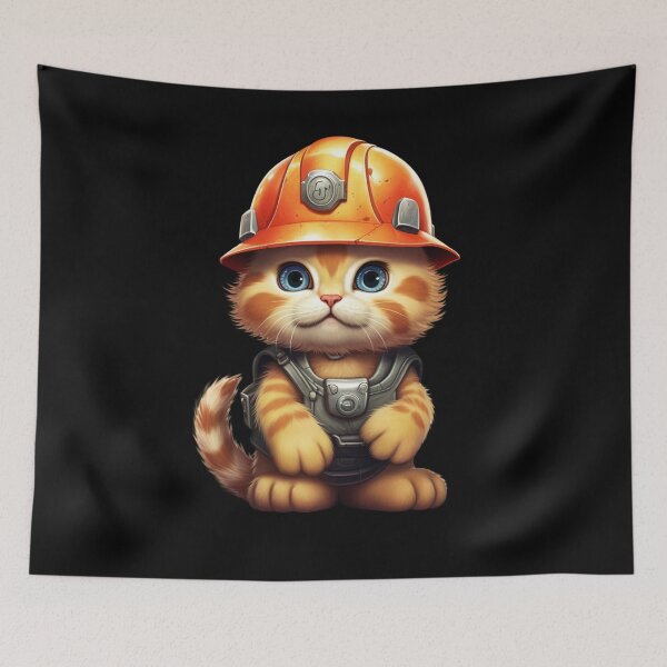 Item preview, Paws & Helmets - Catswithhardhats designed and sold by LuNkyRose.