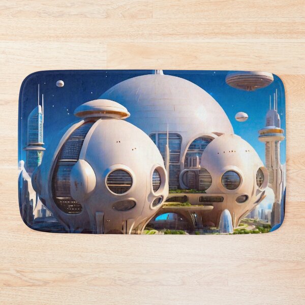 Item preview, Futuristic city in space designed and sold by M-Y-A-R-T-.