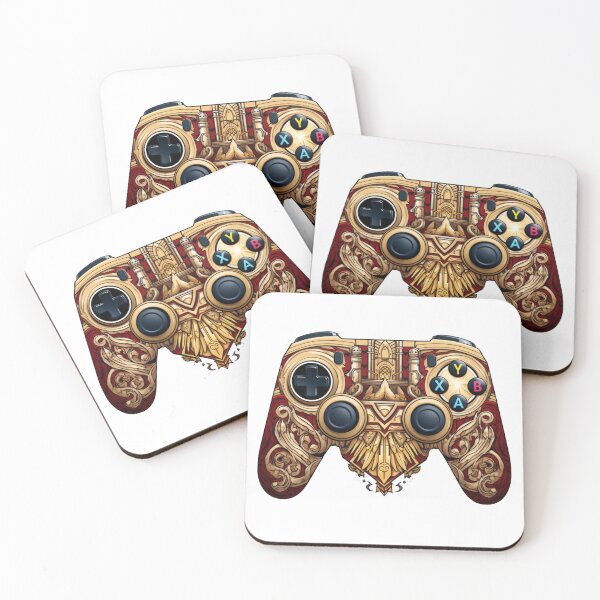 Item preview, Golden Gaming Pad Sticker designed and sold by NicolasGlowArt.