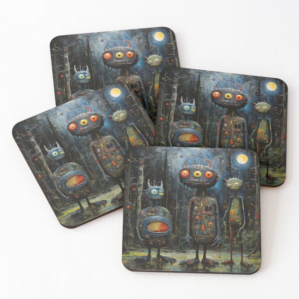 Item preview, Monster Alien at night in the forest designed and sold by enhan.