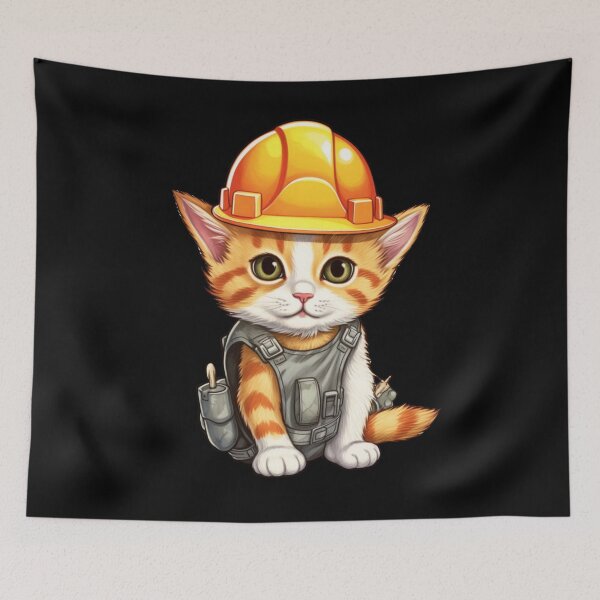 Item preview, Paws & Helmets - Catswithhardhats designed and sold by LuNkyRose.