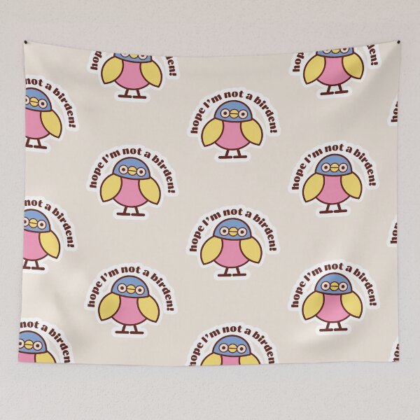 Item preview, Hope I'm not a birden! Funny bird pun designed and sold by UnwindMoon.