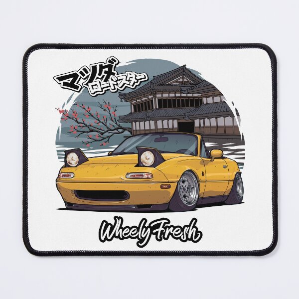 Item preview, Yellow Mazda MX5 Japanese Style Design - WheelyFresh designed and sold by Wheelyfresh.