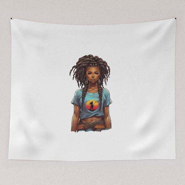 Item preview, woman with dreadlock designed and sold by Imagine2024.