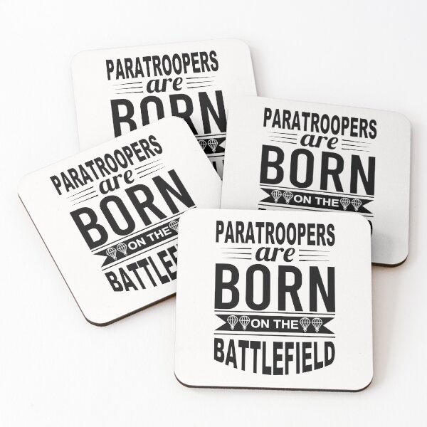 Item preview, Born on the Battlefield; Paratrooper; designed and sold by StickerApe.