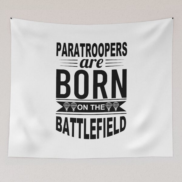 Item preview, Born on the Battlefield; Paratrooper; designed and sold by StickerApe.