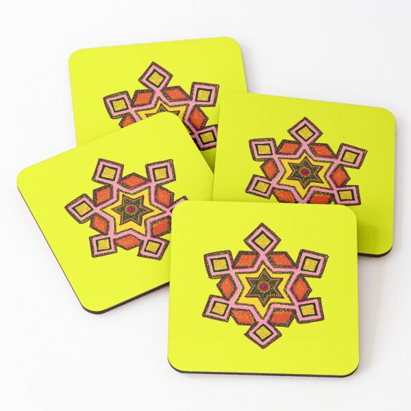 Item preview, Rangoli/Dot kolam/muggu/sikku kolam/Vilva Thalam/ Indian Marriage/Wedding Haldi/Yellow designed and sold by ShreecreatE.