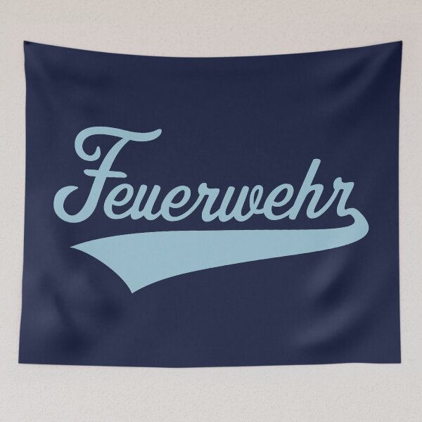 Item preview, Fire Department (Firefighter / Firefighter / Lettering / Sky Blue) designed and sold by MrFaulbaum.