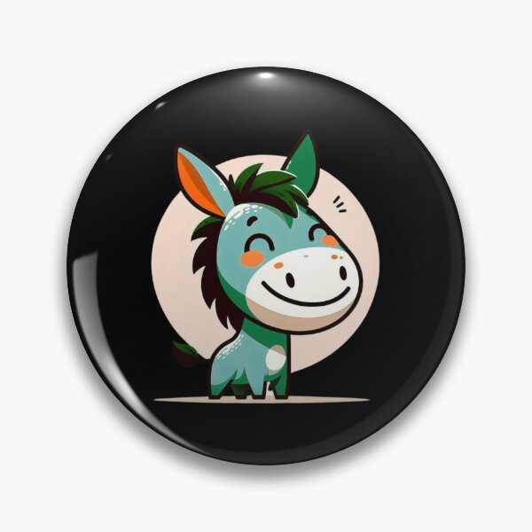 Item preview, Cute smiling donkey designed and sold by Sovi14.