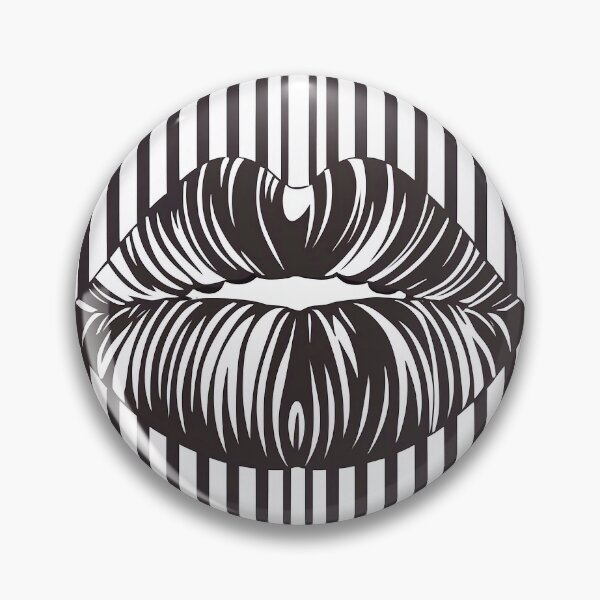 Item preview, Black and white lips designed and sold by M-Y-A-R-T-.