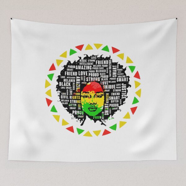 Item preview, Black Afro Woman African Pride History Month Women designed and sold by DesignDreamery.