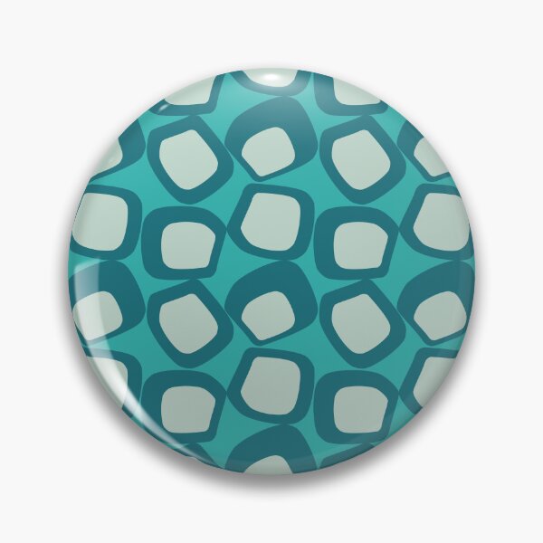 Item preview, Mid Century Modern Funky Shapes Teal, Aqua designed and sold by trdstudio.