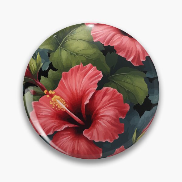 Item preview, Fantasy Florals Hawaiian Hibiscus Vector Art 4 designed and sold by taiche.