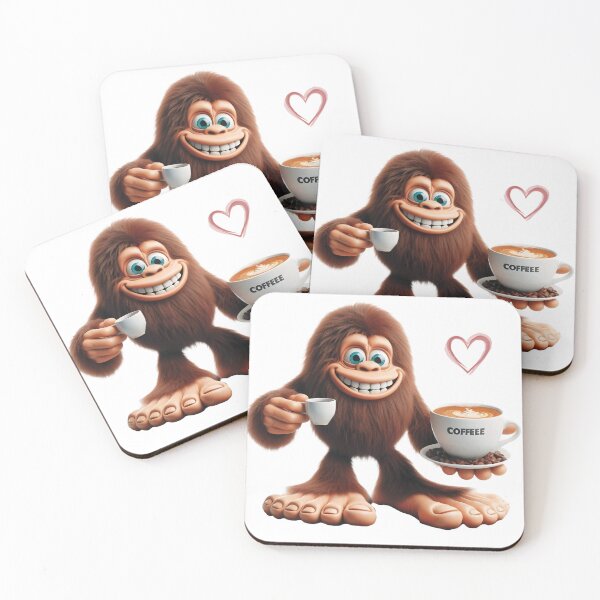 Item preview, Funny Bigfoot Drinking Coffee, Yeti Having Coffee, Sasquatch, Camping, Funny Yeti T-Shirt, Area51 shirt, Hiking Shirt, Bigfoot Gifts, Best gifts  Essential T-Shirt designed and sold by FINALSHOP1.