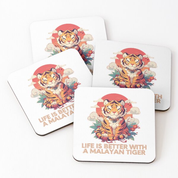Item preview, Malayan tiger Flowers Journaling Endangered species designed and sold by SMARTKIT  DESIGNAGENCY.