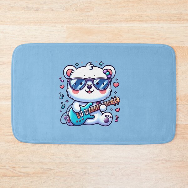 Item preview, Bear playing electric guitar. designed and sold by moni0490.
