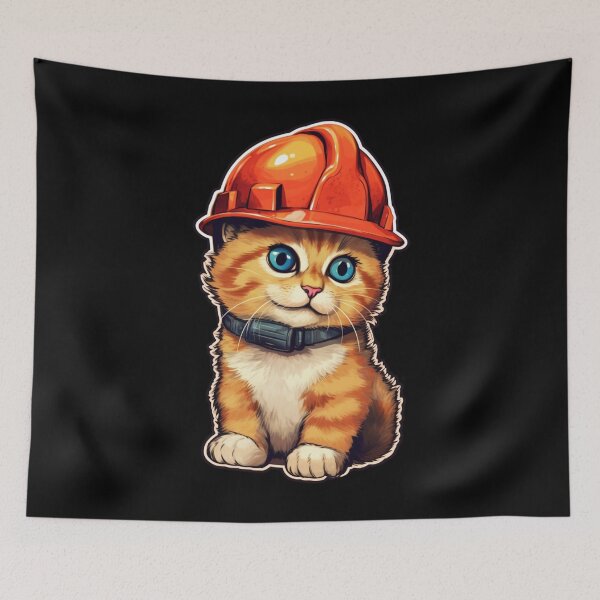 Item preview, Paws & Helmets - Catswithhardhats designed and sold by LuNkyRose.