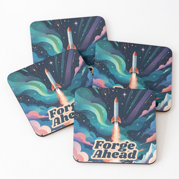 Item preview, Forge Ahead, Motivational, Inspirational Mid Mod Art designed and sold by Prints and Lifestyle.