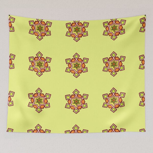 Item preview, Rangoli/Dot kolam/muggu/sikku kolam/Vilva Thalam/ Indian Marriage/Wedding Haldi/Yellow designed and sold by ShreecreatE.