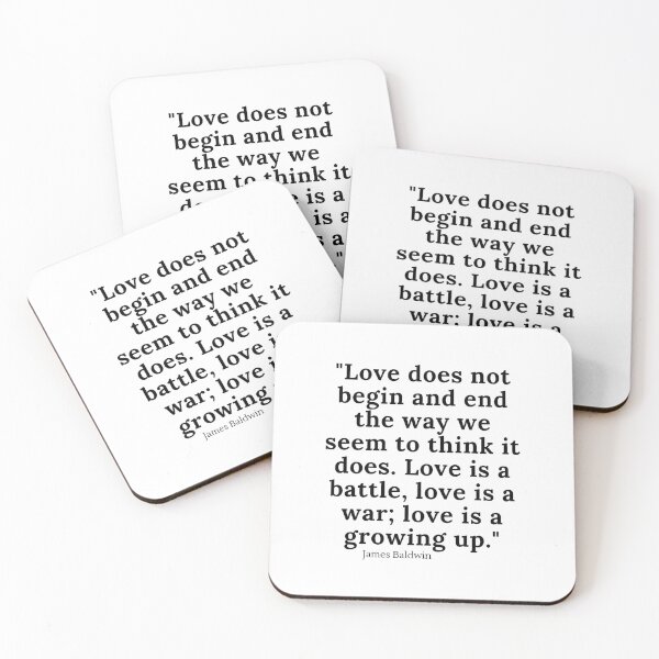 Item preview, James Baldwin, Love: A battle and a war quotes designed and sold by ItsTexty.