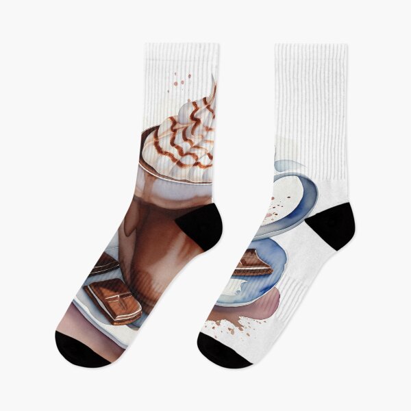 Item preview, Watercolor of a cup of hot chocolate designed and sold by IAmagineFR.