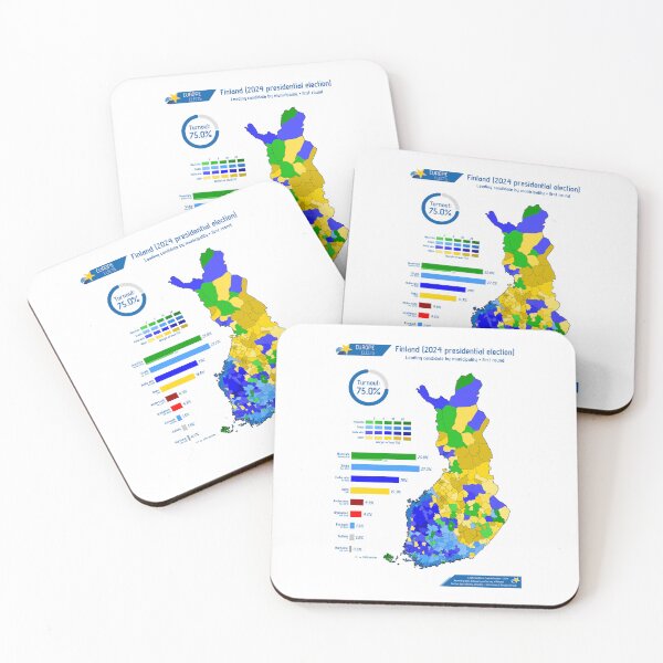 Item preview, Finland (2024 presidential election, first round) designed and sold by Europe Elects.