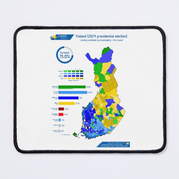 Item preview, Finland (2024 presidential election, first round) designed and sold by Europe Elects.