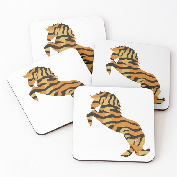 Item preview, Heavy horse rearing in a tiger suite, for every horse lover! designed and sold by PICbyFemke.