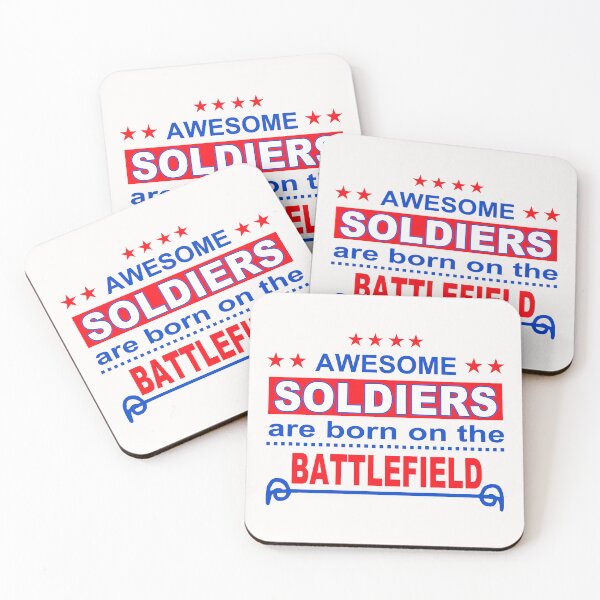 Item preview, Awesome Soldiers; Born on the Battlefield; Army; designed and sold by StickerApe.