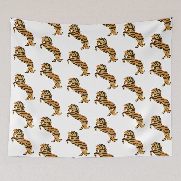 Item preview, Heavy horse rearing in a tiger suite, for every horse lover! designed and sold by PICbyFemke.