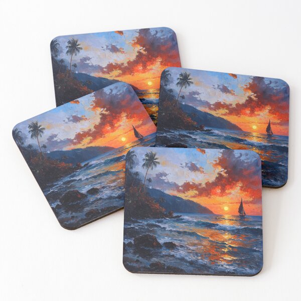 Item preview, Tropical Sunset 2 designed and sold by Dawn van Doorn.