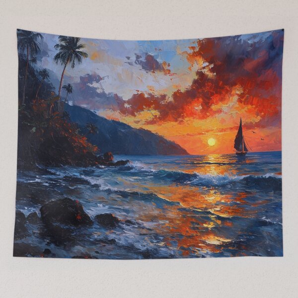 Item preview, Tropical Sunset 2 designed and sold by Dawn van Doorn.