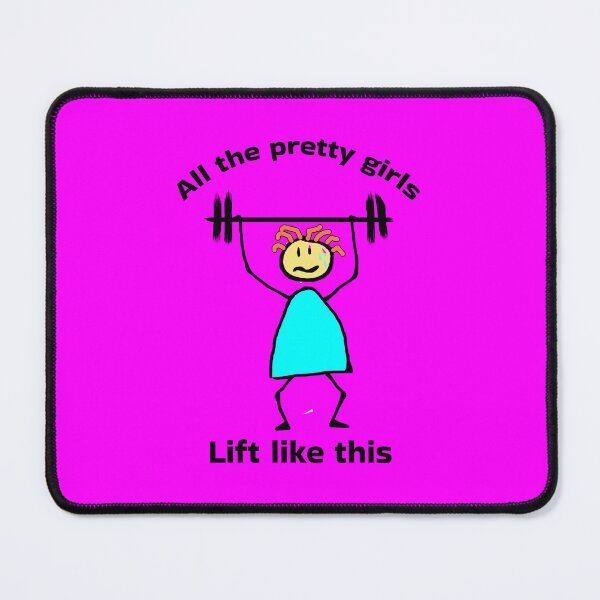 Item preview, Funny Gym Girl Lifting Weights designed and sold by Aurorapod.