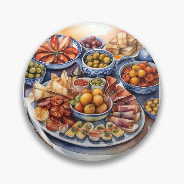 Item preview, Watercolor of a cup of tapas designed and sold by IAmagineFR.