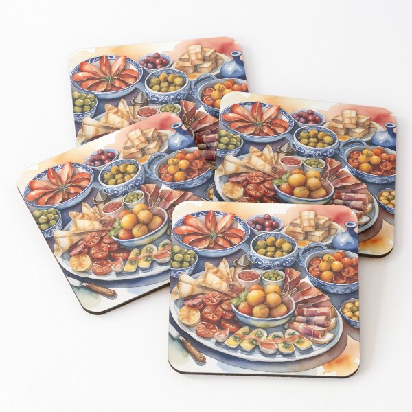 Item preview, Watercolor of a cup of tapas designed and sold by IAmagineFR.