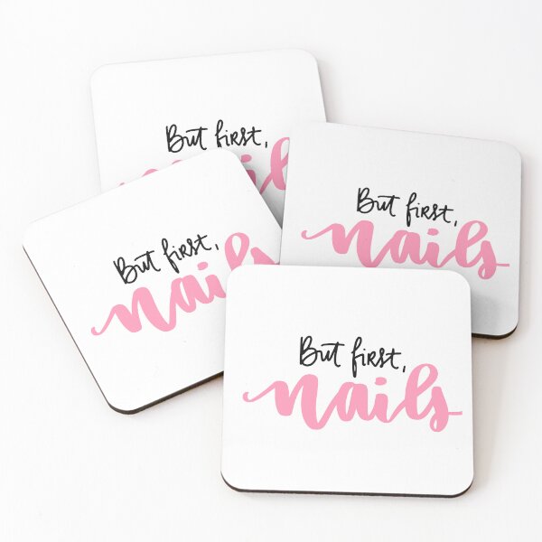 Item preview, February Nails,Funny Quote But First Nails  designed and sold by Design 91maji.