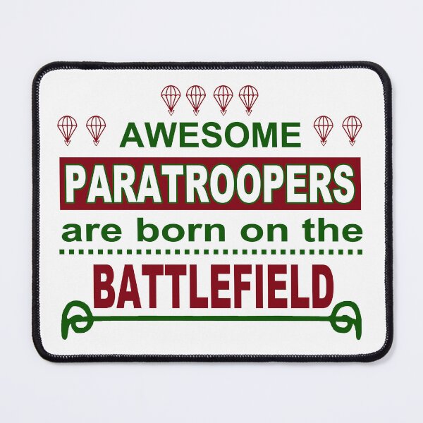 Item preview, Awesome Paratroopers; Born on the Battlefield;  designed and sold by StickerApe.