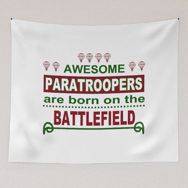 Item preview, Awesome Paratroopers; Born on the Battlefield;  designed and sold by StickerApe.