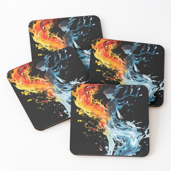 Item preview, fire and water magic stiker designed and sold by Serkritter.