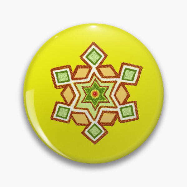 Item preview, Rangoli/Dot kolam/muggu/sikku kolam/Vilva Thalam/ Indian Marriage/Wedding Haldi/Yellow designed and sold by ShreecreatE.