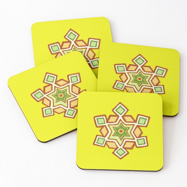 Item preview, Rangoli/Dot kolam/muggu/sikku kolam/Vilva Thalam/ Indian Marriage/Wedding Haldi/Yellow designed and sold by ShreecreatE.
