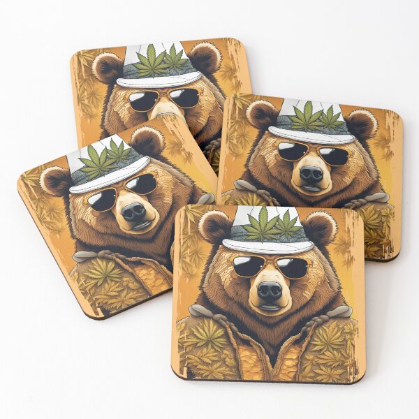 Item preview, Golden Dab Bear Drip Shatter Sticker Package designed and sold by DabGraphic.