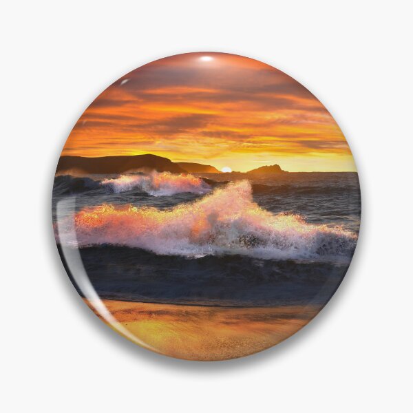 Item preview, Fistral Beach Sunset Waves designed and sold by Alisonchambers2.
