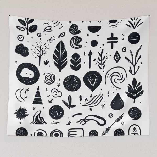 Item preview, Hand-Crafted Doodle Collection Seamless Pattern designed and sold by HecoPhoto.