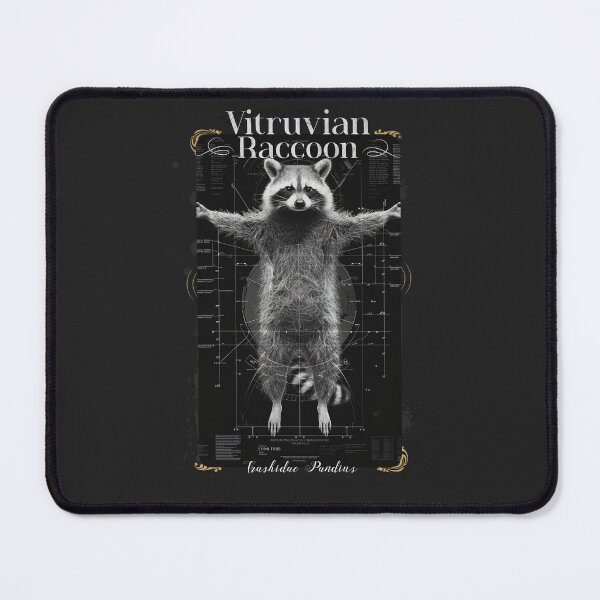 Item preview, Vitruvian Raccoon - Renaissance Meets Rogue designed and sold by Sir Meow Meow.