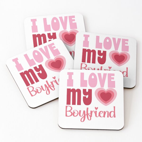 Item preview, I Love My Boyfriend - Retro Vintage, Cool Valentine Design For Boyfriends - Lovers designed and sold by Raise2Shine.