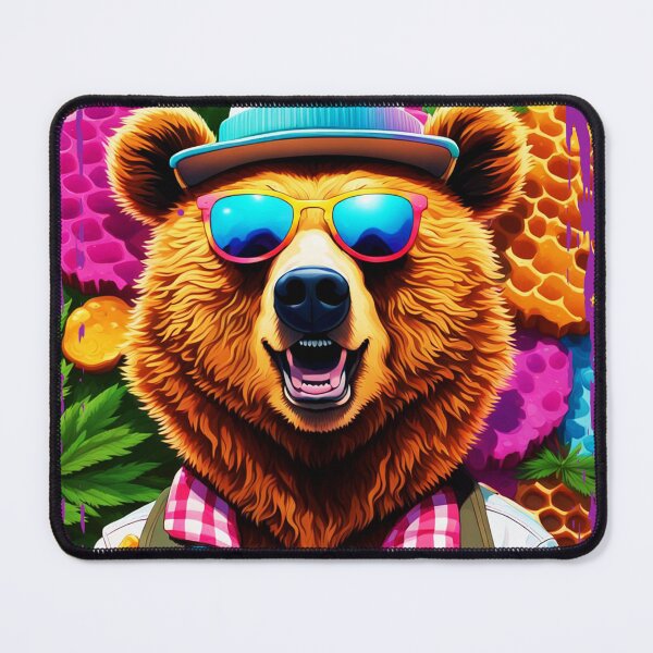 Item preview, Tripping Honeycomb Bear Dab Shatter Sticker Package designed and sold by DabGraphic.