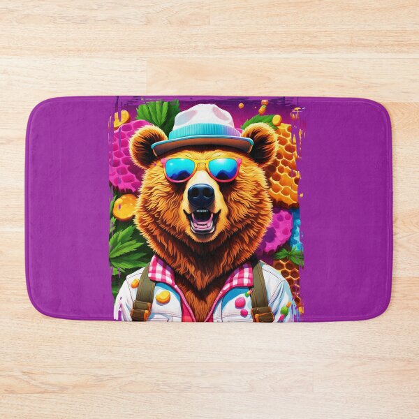 Item preview, Tripping Honeycomb Bear Dab Shatter Sticker Package designed and sold by DabGraphic.