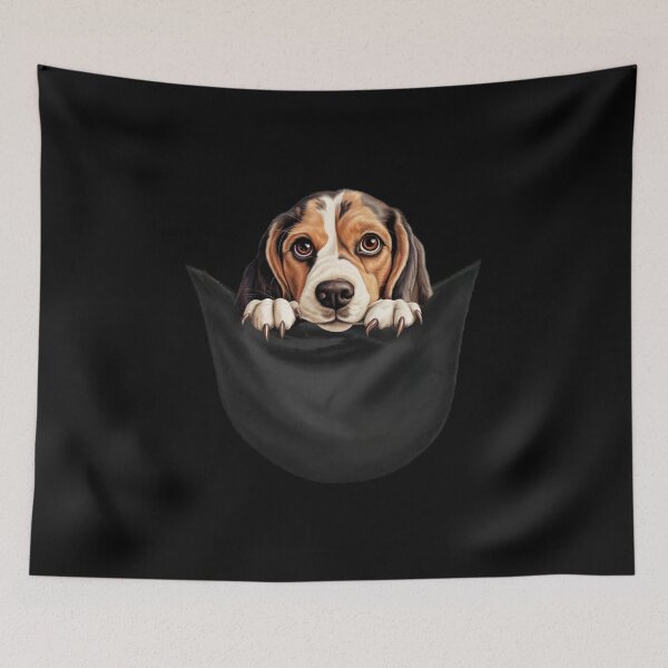 Item preview,  Dog in a Pocket Cute Beagle Puppy designed and sold by LovelyHappyGift.